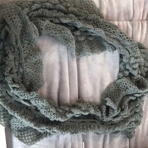 Sparkle gray infinity scarf